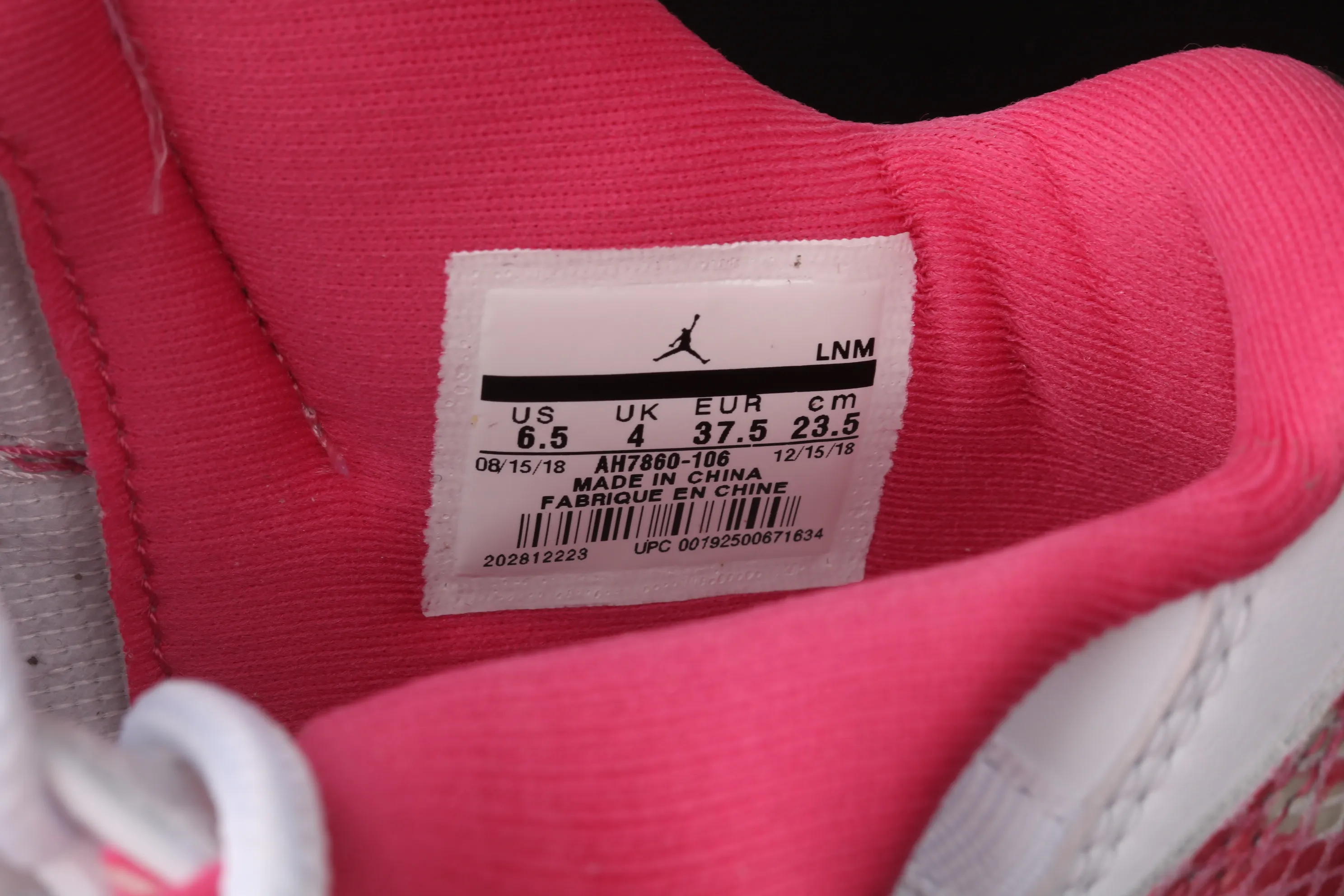 All categories Air Jordan Jordan series basketball shoes Air Jordan 11 X version Air Jordan 11 Low Retro "Snakeskin" AJ11 Joe 11 pink snake pattern AH7860-106